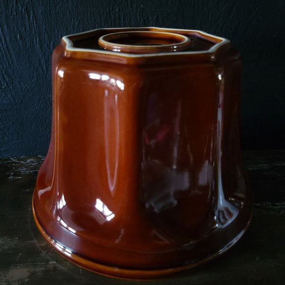Vtg Williams Sonoma Brown Ceramic Monkey Bread Mold Pan, Glazed Ceramic Mold - Picture 1 of 3